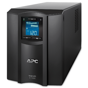 APC Smart-UPS C, Line Interactive, 1000VA, Tower, 230V, 8x IEC C13 outlets, SmartConnect port, USB and Serial communication, AVR, Graphic LCD